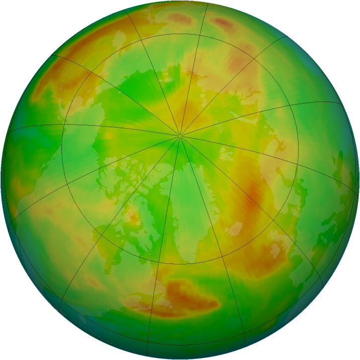 Arctic ozone map for 06 June 1998